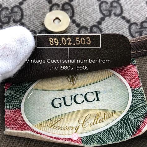 vintage gucci bag serial number